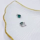 Срібні сережки з натуральним агатом 5.61ct (2173625) - зображення 8