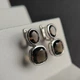 Срібні сережки з раухтопазом (димчастим кварцом) 15.475ct (2180623) - зображення 2