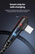 Кабель USB Type-C для швидкого заряджання Huawei Mate (1 метр), 90 градусів, берюзовий - зображення 6