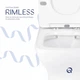 Напольный унитаз Qtap безободочный Rimless с сиденьем Soft-close белый для ванной комнаты туалетный унитаз (600625) - изображение 5