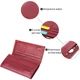 Практичный вертикальный кошелек из натуральной кожи ST Leather 23085 бордовый - изображение 4