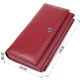 Жіночий гаманець з кишенею для телефону з натуральної шкіри ST Leather bg230fash69 Бордовий - зображення 3