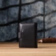 Компактный мужской бумажник вертикального формата из натуральной кожи ST Leather bg230fash95 Черный - изображение 10