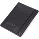 Мужской кошелек для карточек из натуральной кожи ST Leather Wallet 23091 Черный - изображение 2