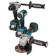 Професійний набір інструментів Makita (DDF486, DTD153, DGA504) : дриль-шуруповерт, ударний гвинтоверт,болгарка (DLX3155TJ) - зображення 3