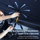 Сонцезахисна шторка парасолька на лобове скло авто Remax SZZY03-F103 10 шарів гнучка ручка 142x80см - зображення 3