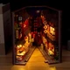 Бук Нук Китайская уличная еда Book Nook Chinese Street Food книжный уголок DIY TC-27 + купол - изображение 6