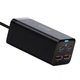 Мережевий зарядний пристрій Baseus GaN3 Pro 100 Вт PD+QC 2 × USB Type-C + 2 × USB-A чорний - зображення 6
