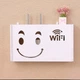 Настенная коробка для роутера Wi-Fi Полка 30*20,5*10 см Белая смайл - изображение 1