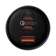 Автомобільний зарядний пристрій Baseus Qualcomm Quick Charge 5 Technology Multi-Port Fast Charge Car Charger C+C+U 160W set Gray (TZCCZM-0G) - изображение 6