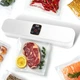Вакууматор для продуктов сухих и влажных вакуумный упаковщик для еды бытовой домашний кухонный компактный Vacuum Sealer + 10 вакуумных пакетов в подарок - изображение 2