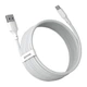 Кабель Baseus Simple Wisdom Data Cable Kit USB to Type-C 5A (2PCS/Set）1.5m White (TZCATZJ-02) - зображення 4