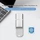 Флешка BauTech USB 3.0 64GB с защитой по отпечатку пальца Серебристый (1015-659-00) - изображение 5