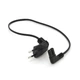 Кабель питания 0.5m, 0.5mm, PC-184/2 CEE7/16-C7 2 pin (для бытовой техники), Black, 90 Voltronic PC-184/2 CEE7/16-C7 CU5 - изображение 1