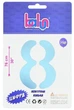 Фольгированный шарик Цифра 8, нежно голубая (baby blue), 76 см - изображение 2
