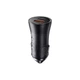 Автомобильное зарядное устройство Baseus Golden Contactor Max Dual Fast Charger Car Charger U/C 60W, Dark - Gray - изображение 3