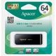 Флеш-накопичувач Flash Apacer USB 3.2 Gen 1 AH356 64GB Black (AP64GAH356B-1) - изображение 2