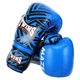 Рукавички шкіряні боксерські Twins Maze 5067 на липучці розмір 14 унцій Blue-Black - зображення 3