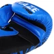 Рукавички шкіряні боксерські Twins Maze 5067 на липучці розмір 14 унцій Blue-Black - зображення 5