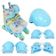 Роликовые коньки с комплектом защиты Banwei 230 размер 39-42 Light Blue-Multicolor - изображение 2