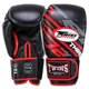 Перчатки боксерские кожаные Twins Special 5058 на липучке размер 14 унций Black-Red - изображение 1