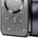 Чохол з блискітками, захисними лінзами на камеру та MagSafe на Apple iPhone 17 (6.3") (Чорний / Black) Epik (244960) - зображення 5