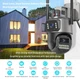 Зовнішня WiFi-камера на 360°, автоматичне відстеження та виявлення, 2-сторонній звук,6-мегапіксельна, IP66,нічне бачення,SD/хмарне сіра - изображение 3