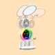 Настольная лампа RGB с круглым плафононом часами и вентилятором MLT Office Lamp 4 - изображение 3