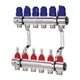 Коллектор гребенка для теплого пола расходомерами 6 контуров KOER KR.1110-02 1"x6 WAYS KR2643 - изображение 1
