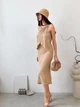 Юбка длинная осенняя женская ARTKNIT Loren 39592 L Бежевая (4823093471412) - изображение 3