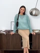 Юбка длинная осенняя женская ARTKNIT Loren 39592 L Бежевая (4823093471412) - изображение 9