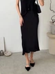 Юбка длинная осенняя женская ARTKNIT Loren 39601 M Черная (4823093471368) - изображение 1