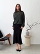 Юбка длинная осенняя женская ARTKNIT Loren 39601 M Черная (4823093471368) - изображение 4