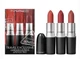 Набір червоних матових губних помад MAC Dangerous Reds (3х3 гр) - зображення 1