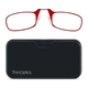 Очки Thinoptics +1.00, красные + Чехол универсальный черный (1.0REDBUP) - зображення 1