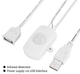 Кабель USB з датчиком руху USB 5A DC 5V-24V білий 005 - зображення 1