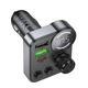 АЗП з FM-модулятором HOCO E86 Alegria 48W dual port PD30W+QC3.0 car BT FM transmitter Black (6942007646956) - зображення 6