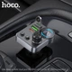 АЗП з FM-модулятором HOCO E86 Alegria 48W dual port PD30W+QC3.0 car BT FM transmitter Black (6942007646956) - зображення 9