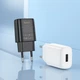 Мережевий зарядний пристрій HOCO C134A Solid 12 Вт USB-A чорний - изображение 5