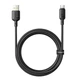 USB кабель на Type-C для зарядки телефону / Провід шнур Юсб Тайп сі для швидкої зарядки та передачі даних 1м 100W Cluster Black D1 - зображення 2