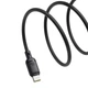 USB кабель на Type-C для зарядки телефону / Провід шнур Юсб Тайп сі для швидкої зарядки та передачі даних 1м 100W Cluster Black D1 - зображення 4
