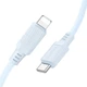 Кабель для зарядки Lightning Type-C для iphone / провод, шнур Тайп си на Лайтнинг зарядный кабель для айфона 1м 27W Blue A1 - изображение 4