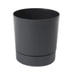 Вазон для цветов Lamela AURA с подставкой круглый 280 х 294 мм, цвет антрацит - изображение 1