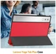 Чехол Smart Case на Lenovo Yoga Tab Plus (12.7") / чехол для планшета с функцией подставки / (красный) - изображение 4