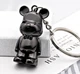 Металлический Брелок для ключей Мишка (Bearbrick) 3.5 см медвежонок наключник Беарбрик бербрик Черный - изображение 4