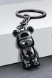 Металлический Брелок для ключей Мишка (Bearbrick) 3.5 см медвежонок наключник Беарбрик бербрик Черный - изображение 10