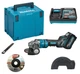 Акумуляторна кутова шліфмашина Makita XGT 40 V Max GA050GT101 у кейсі MakPac 4 з 1 акб 40V 5.0Ah та з/п DC40RA (GA050GT101) - зображення 1
