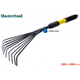 Грабли веерные Mastertool 510 x 160 мм резиновая ручка (14-6168) - изображение 1