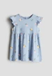 Сукня синя квітковий принт H&M 74см (400010998) - зображення 1