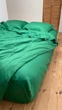 Комплект постільної білизни Cozy класичний зелений (Сімейний 1) 150*200 см (2 шт) Простирадло на резинці 160*200*20 см - зображення 6